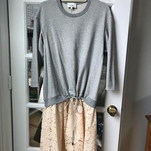 3.1 Phillip Lim luxury sweatshirt dress